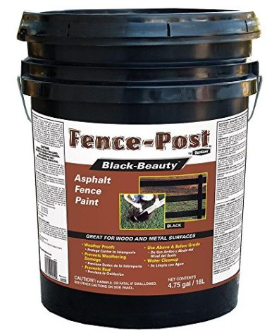 Gardner-Gibson 9005-GA 5GAL Fence Post Paint, 608 Fl Oz (Pack of 1), Black