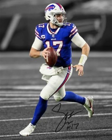 Ikonic Fotohaus Josh Allen Signed Photo Autograph Print Wall Art Home Decor
