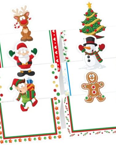 Fancy Land Christmas Place Cards for Table Setting 36PCS Table Name Cards for Christmas Table Decorations