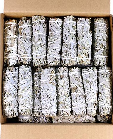 SOUL STICKS 4 Inch 12-Pack Organic California White Sage Smudge Sticks Bulk for Home Cleansing, Negative Energy Removal, Good Energy Meditation & Smudging Rituals | Pure Sage Bundles