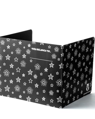 Plastic Black Privacy Folders for Students — Durable — Desk Divider Privacy Panel, EasyStore Privacy Shields for Student Desks, Testing Dividers for Classroom, Test Dividers for Student Desks (1)