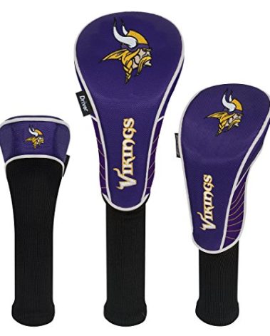 Team Effort Minnesota Vikings Driver Fairway Hybrid Set of Three Headcovers
