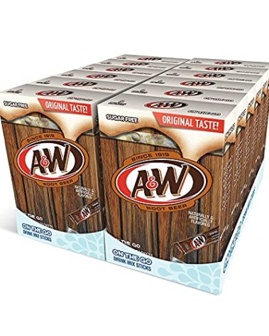 A&W Root Beer on the go Drink Mix, 6-0.53 oz Packets (Pack of 12, Total of 72 Packets)