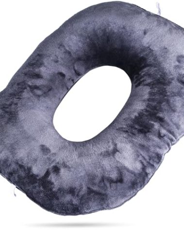 QIUCHA Pillow Tailbone Pain Relief Cushion, Soft Pad for Bed Sores. Anti-Decubitus Pad-Breathable for Hemorrhoids, Prostate and Surgery, Cushion for Office Chair, Long Travel, Car and Home Sofa