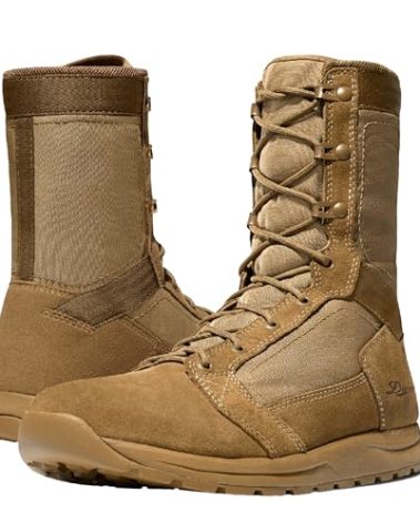 Danner Tachyon 8” Tactical Boots for Men - Ultralight Fast Drying Upper with Abrasion-Resistant Toe, Comfort Footbed, and Non Slip Traction Outsole, Coyote - 11.5 D