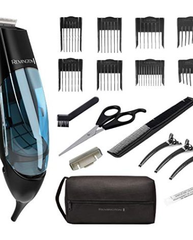 Remington Vacuum Haircut Kit, Vacuum Beard Trimmer, Hair Clippers for Men with Removable Hair Chamber and Dual Motor Power (18 pieces)