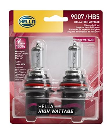 HELLA 9007 100/80WTB Twin Blister High Wattage Bulbs, 12V, 2 Count (Pack of 1)