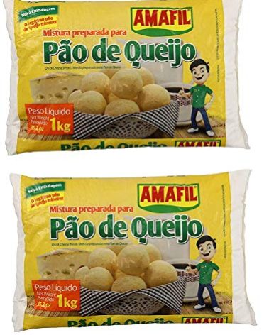AMAFIL Mix for Cheese Bread 35.2 oz. - 2 Pack / Mistura Preparada para Pao de Queijo 1kg. - 2 Pack