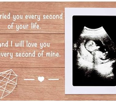 NZY Goodness Miscarriage Gift,Wooden Picture Frame for 6"x 4" Photo,Baby Loss Remembrance Gifts,I Carried You Every Second of Your Life,In Memory of Pregnancy Loss,Sonogram Memorial Present