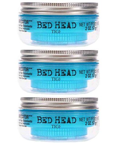 TIGI Bed Head Manipulator Texturizing Putty, Firm Hold Styling Putty for Short to Medium Hair, 2 oz, 3 Pack
