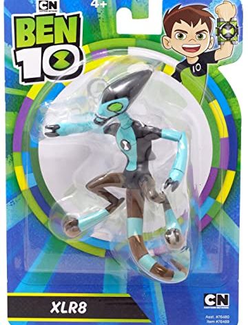 Ben 10 XLR8 Action Figure - 5" Alien TV Show Plastic Toy