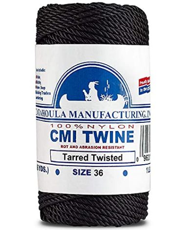 Catahoula Tarred, Twisted, Nylon Twine, 12 (1/4 lb)
