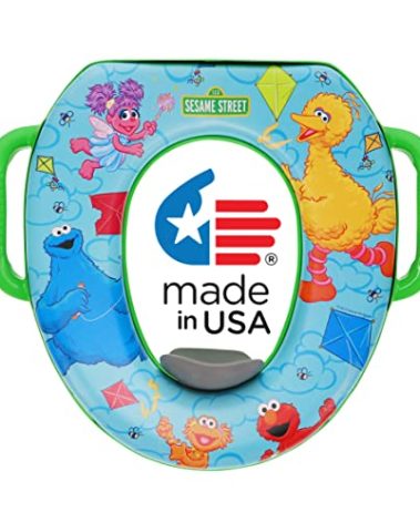 Sesame Street "Let's Fly a Kite" Soft Potty Seat and Potty Training Seat - Soft Cushion, Baby Potty Training, Safe, Easy to Clean