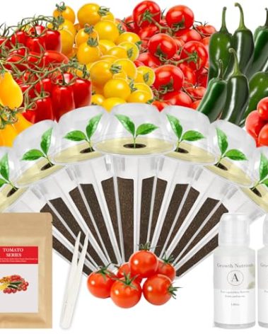Heirloom Tomato Seed Pod Kit for AeroGarden, idoo, Ahopegarden, MUFGA with Red Heirloom/Golden Harvest Cherry Tomato, Roma/San Marzano/Yellow Pear Tomato - Hydroponics Supplies for Most Brand (7-pod)