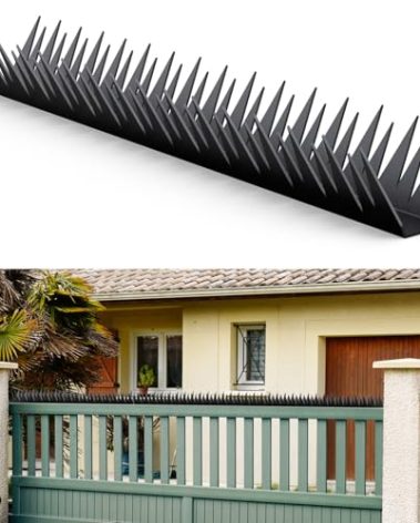 Anti Climb Fence Spikes Metal for Outdoor Walls, Garden Fences,Intruder Deterrent Fence Wall Spikes for Thieves and intruders,Roofs, Durable Home Security 6PCS（94.4 in ）