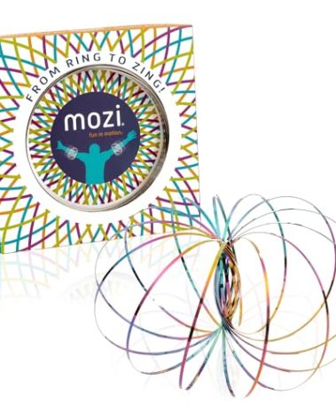 Mozi Geometric Magic Flow Bracelet - Easy to Use - 3D Bracelet Spiral Toy, Spinning Bracelet Spiral for Children and Adults (Iridescent)