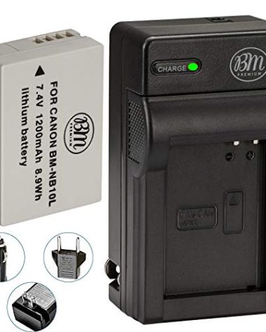 BM Premium NB-10L Battery and Charger Kit for Canon PowerShot SX40 SX50 HS SX60 HS G15 G16 G1 X Digital Camera