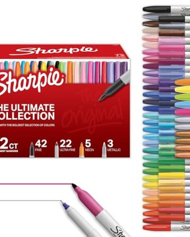 Sharpie Permanent Markers Ultimate Collection Ultra Fine And Fine Tip Markers Great For Teacher And Classroom Supplies Art Supplies Bulk Marker Set Assorted Colors 72 Count