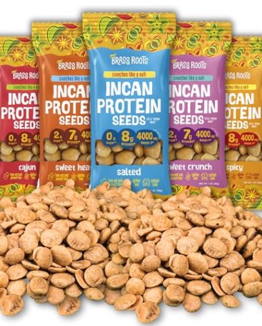 Brass Roots Organic Incan Protein Seeds - 1 oz Variety Pack (One of Each) High Protein, School Safe, Nut Free, High Omega 3, Supports Gut Health, Good Source of Fiber, Shark Tank (5 Total)