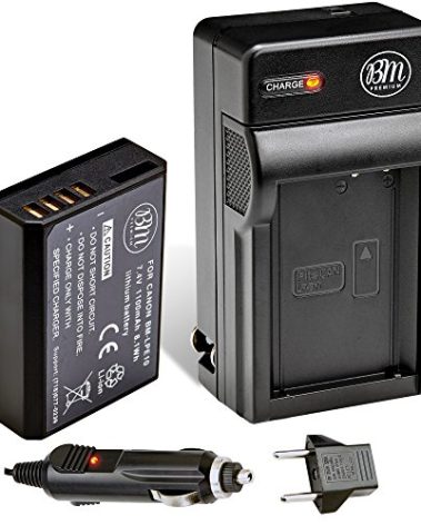 BM Premium LP-E10 Battery and Charger Kit for Canon EOS Rebel T3, T5, T6, T7, T100, Kiss X50, Kiss X70, EOS 1100D, EOS 1200D, EOS 1300D, EOS 2000D, EOS 4000D Digital Camera