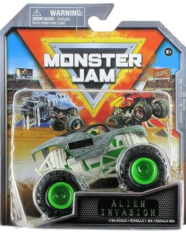 Monster Jam 2023 Spin Master 1:64 Diecast Truck Series 31 Steel Reveal Alien Invasion