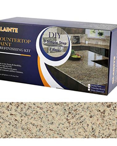 GLAINTE Granite Countertop Paint Kit - Brown Counter Top Refinishing Kit for Kitchen Bathroom
