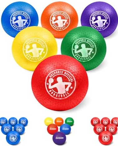 GoSports Inflatable Dodgeball - No Sting Balls - Includes Ball Pump & Mesh Bag