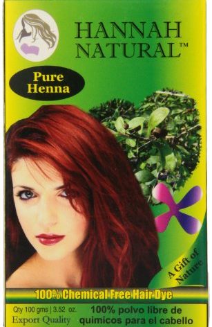 Hannah Natural 100% Pure Henna Powder, 100 Gram