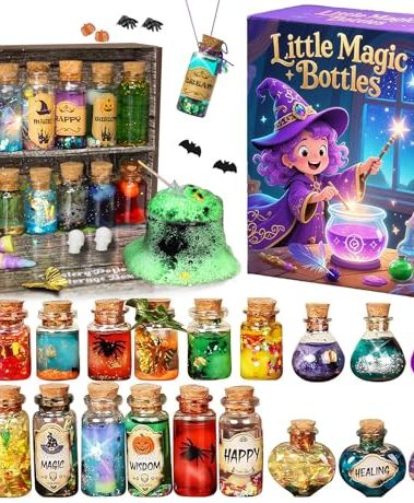 Audsful Fairy Potions Kits for Kids, Magical Workshop Craft Kits 20 Bottles, Christmas Decorations Birthday Gifts for Girls and Boys 6 7 8 9 10 11 12+Years Old Families Party Indoor Outdoor