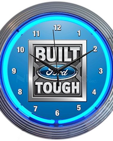 Neonetics 8FRBFT Built Ford Tough Neon Clock