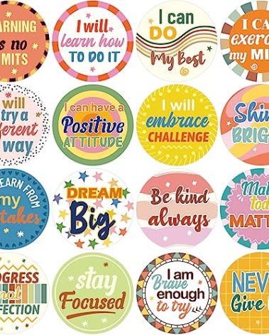 600PCS Growth Mindset Stickers Positive Sayings Inspiring Encouraging Affirmation Sticker Sheets for Planner