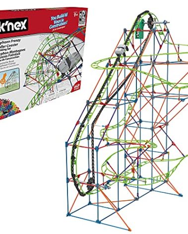 K'NEX 51438 Typhoon Frenzy Roller Coaster Building Set Building Kit, Gray