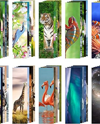 200 Pieces Animal Bulk Bookmarks for Kids - Cool Book Markers for Students - Vivid Cute Colorful Book Mark for Book Lovers to Help Read - Inspirational Paper Bookmarks Bulk for Adults Teenage Kids
