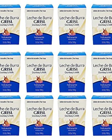 12pk - Donkey's Milk Soap - Jabon Leche de Burra - Grisi (3.5 Oz. X 12 Units) by Grisi