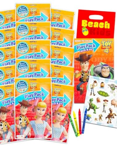 Disney Pixar Toy Story Party Favors - Bundle with 15 Toy Story Activity Play Packs with Coloring Book, Stickers, and More (Disney Birthday Supplies)