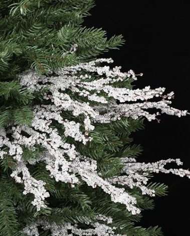 Suncalla 6 Pcs Christmas Tree Picks and Sprays 19.7 '' Acrylic Bead Drops Flower Crystal Bud Branches Acrylic Water Drop Beaded Christmas Tree Decorative Sticks for Vases Xmas Wedding Bridal Bouquets