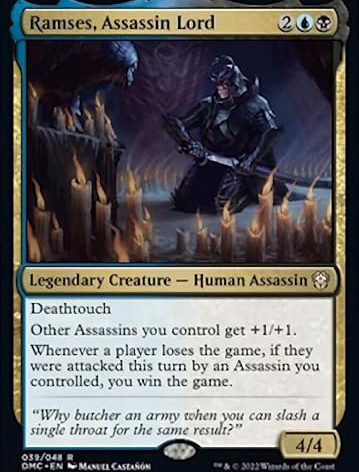 Magic: the Gathering - Ramses, Assassin Lord (039) - Dominaria United Commander