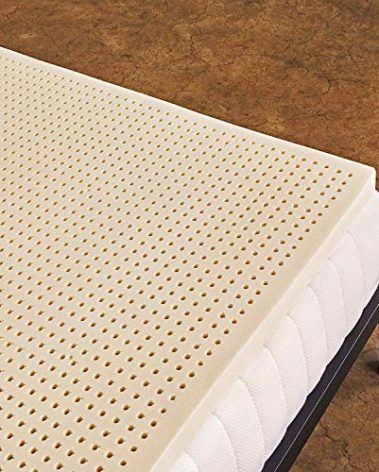 Pure Green Natural Latex Mattress Topper - Medium Firmness - 2 Inch - King Size (GOLS Certified Organic)