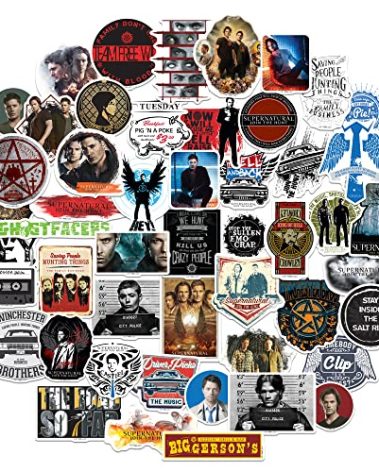 Supernatural Stickers Die Cut Vinyl Sticker Variety Pack - Laptop, Water Bottle, Scrapbooking, Tablet, Skateboard, Indoor/Outdoor - Set of 50