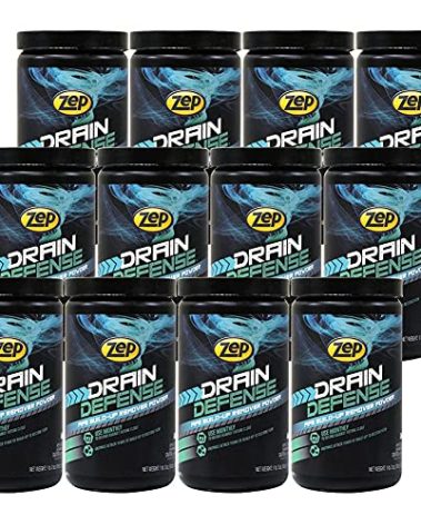 Zep Drain Defense Enzymatic Drain Cleaner Powder 18 oz (Case of 12) ZDC16 - Safe for Pipes and Septic Systems