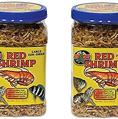 Zoo Med (2 Pack) Large Sun-Dried Red Shrimp 10oz Each