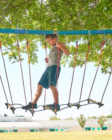 Lily's Things Rickety Bridge Attachment - Double Slackline & Ninja Line Accessories - Exclusively with Our Double Slackline Course Sets