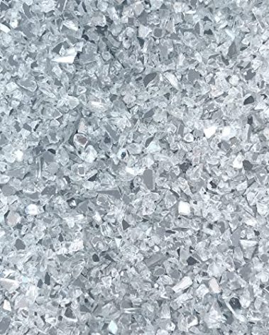 Jeejunye 2lb/910g Crushed Mirror Glass for Crafts 6-8mm Resin Glue Art Decorative DIY Crushed Mirror Pieces