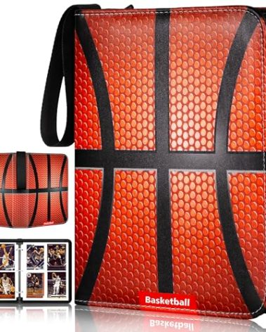 RONMONG Basketball Card Binder,2024-2025 Sports Trading Card with Sleeves Holder Album,440 Pockets Basketball Card Holder Sheets Display Storage Protectors for Collectors Boys and Girls Gift