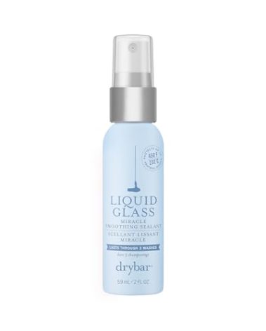 Drybar Liquid Glass Miracle Smoothing Sealant for Fine-Medium Hair - Travel Size | Heat Protectant for Hair, Lasts through 3 Washes for Long-Lasting Frizz Resistance and High-Shine Finish