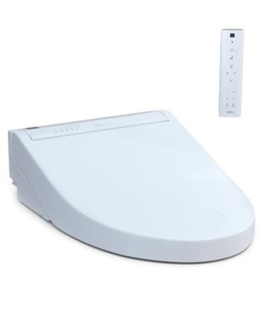 TOTO® WASHLET® C5 Electronic Bidet Toilet Seat with PREMIST and EWATER+ Wand Cleaning, Elongated, Cotton White - SW3084#01