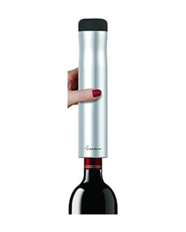 Rabbit Automatic Electric Corkscrew - Hands-Free Wine Opener with Integrated Foil Cutter, Rechargeable Cordless Electric Bottle Opener for All Cork Types - Barware Essential & Kitchen Tools