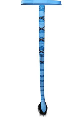 Gosbeliy Movie Blue Tail Costume Tail Cosplay Accessories Tails Prop for Adults