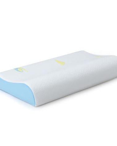 Hcore Memory Foam Pillow for Sleeping, Small Travel, Adjustable, Breathable and Soft, CertiPUR-US Certified, 12x20 lnch