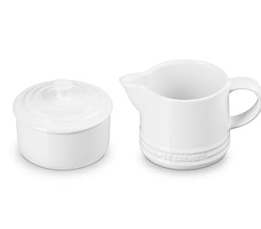 Le Creuset Stoneware Signature Cream & Sugar Set, White